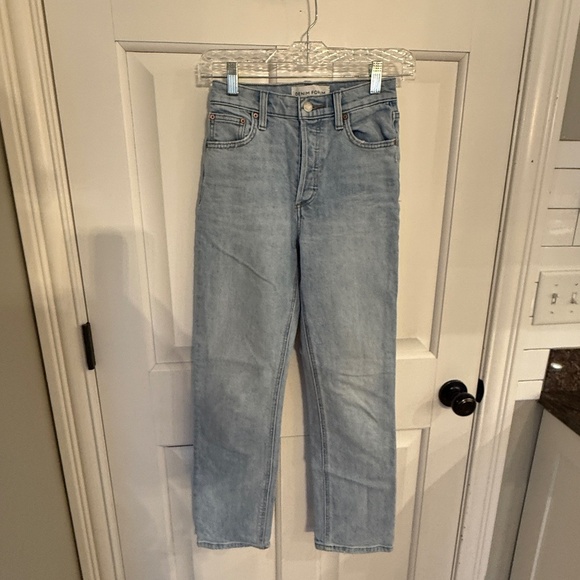 Denim Forum The Arlo Hi-Rise Straight Jean Blue 31906 - Picture 5 of 15